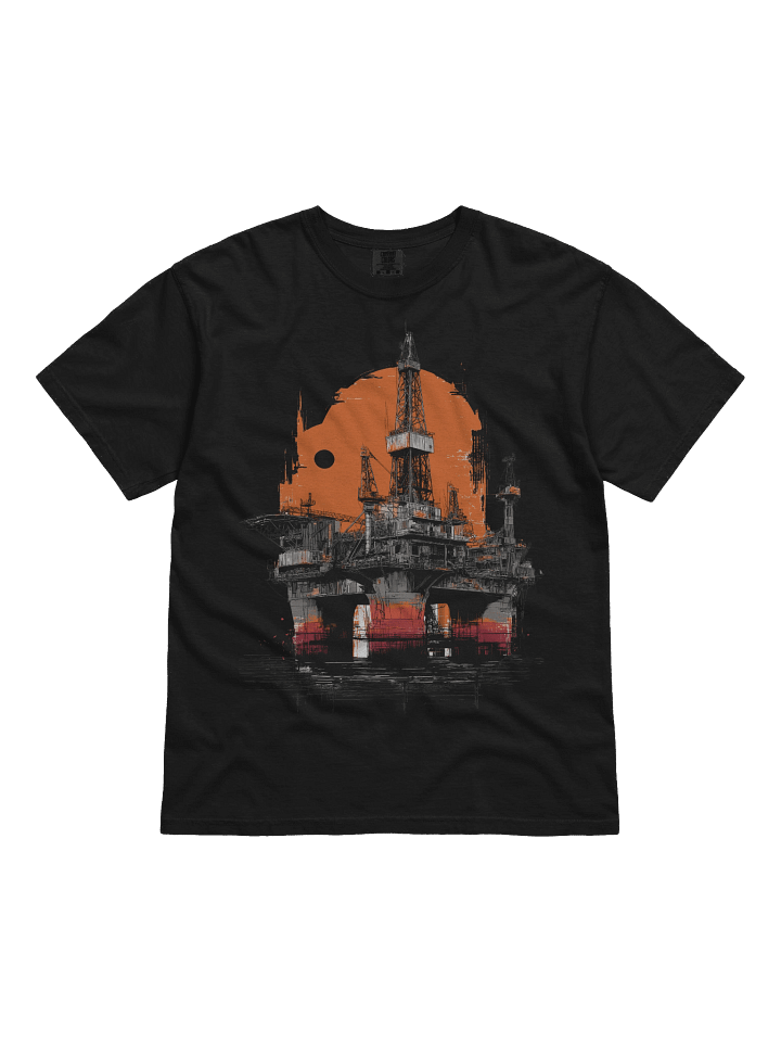 "Industrial Sunset – Oil Rig Tee product image (1)