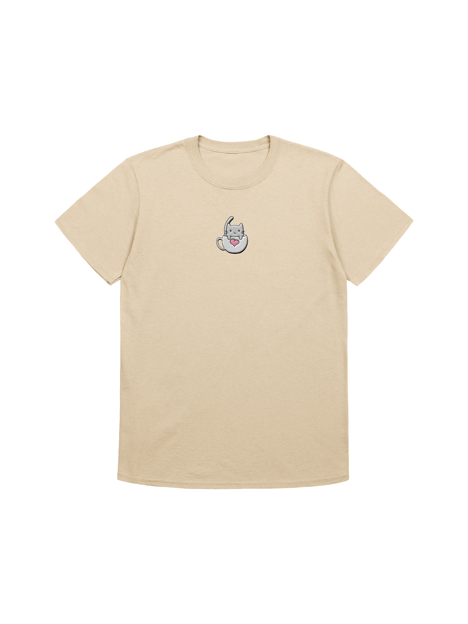 Softie's Café Logo T-Shirt || Centered, Embroidered product image (99)