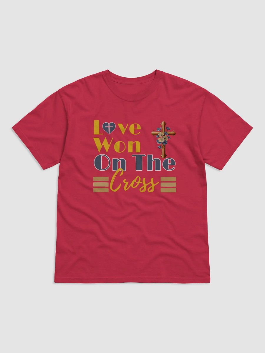 Love Won On The Cross, Christian Comfort Colors T-shirt product image (2)