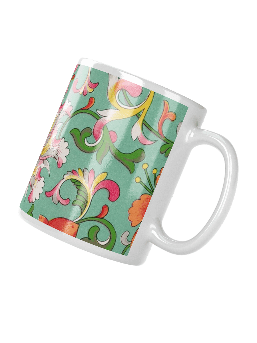 Turquoise Floral Symphony Mug product image (2)