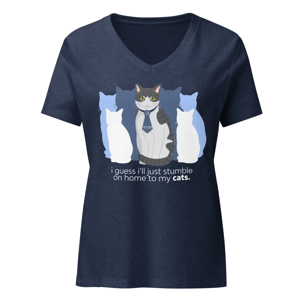 Encore Stumble Home to My Cats Women's Bella+Canvas T-Shirt product image (1)