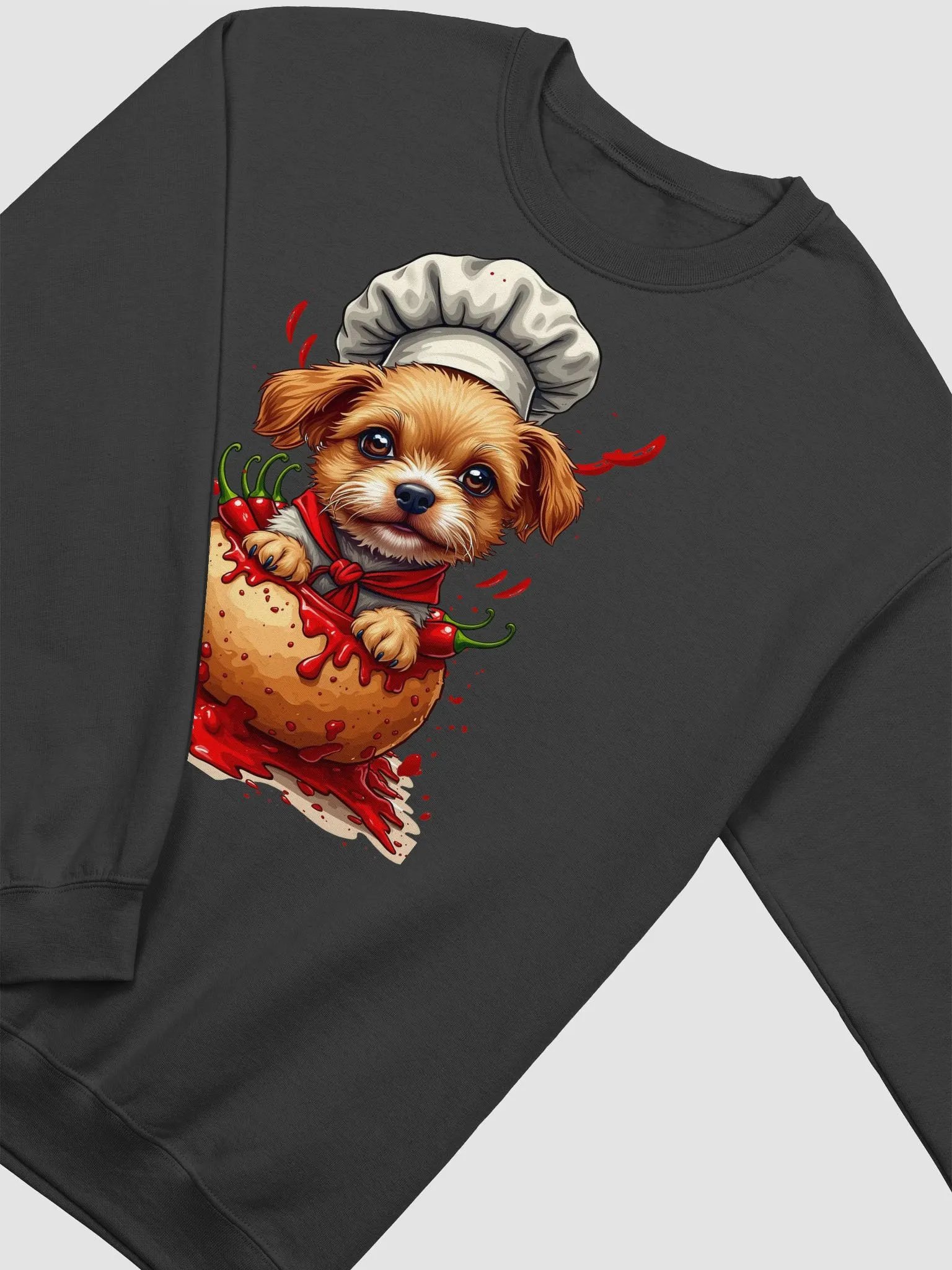 Chef Cilli Dog Crewneck Sweatshirt product image (16)
