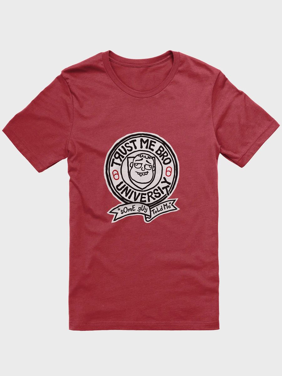 Trust Me Bro University T-shirt - big crest product image (1)