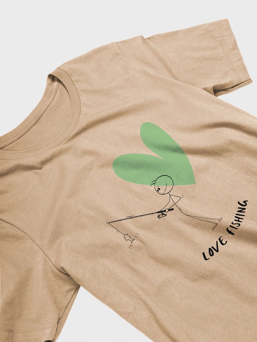 Love Fishing Heart Cartoon Supersoft T-Shirt product image (3)