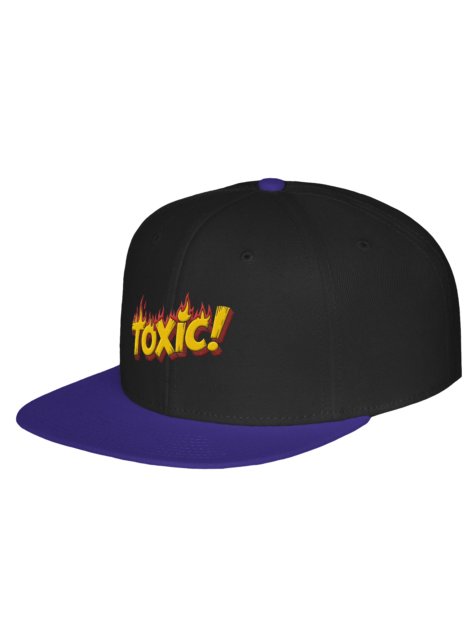 Flaming Toxic Snapback Cap product image (18)