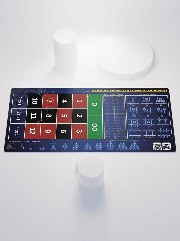 Roulette Payout Practice Pad - Blue Vignette product image (1)