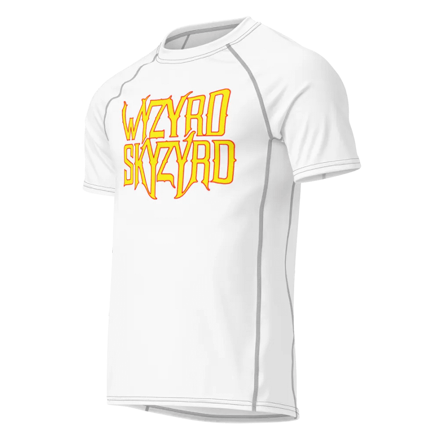 Wyzyrd Skyzyrd Logo All-Over Print Men's Recycled Short Sleeve Rash Guard product image (1)