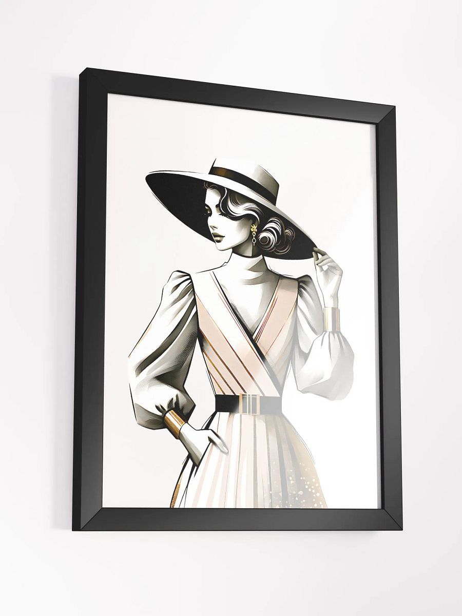 Retro Vintage Illustration of a Modest Woman product image (3)