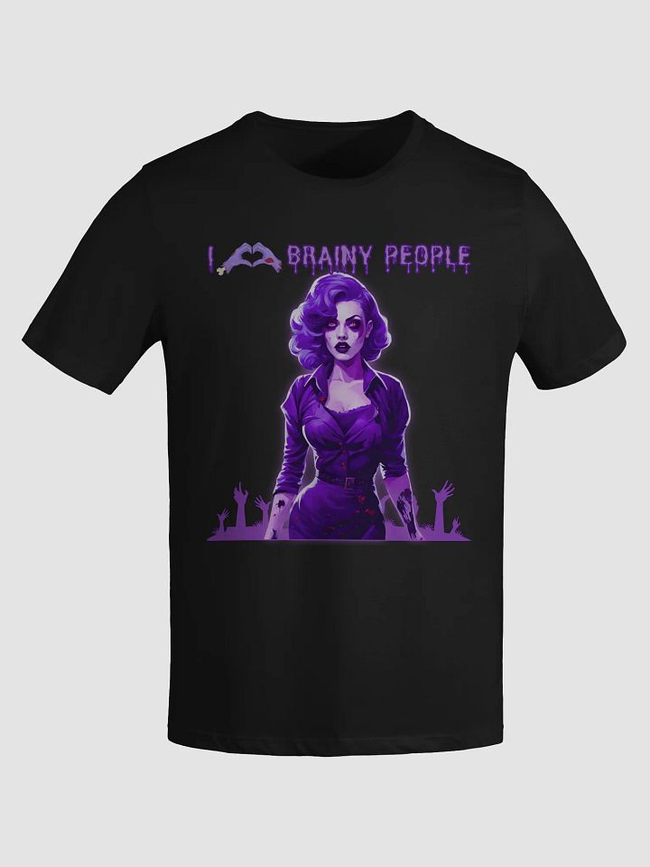 Brainy Babe Purple Relaxed-fit Tee product image (5)