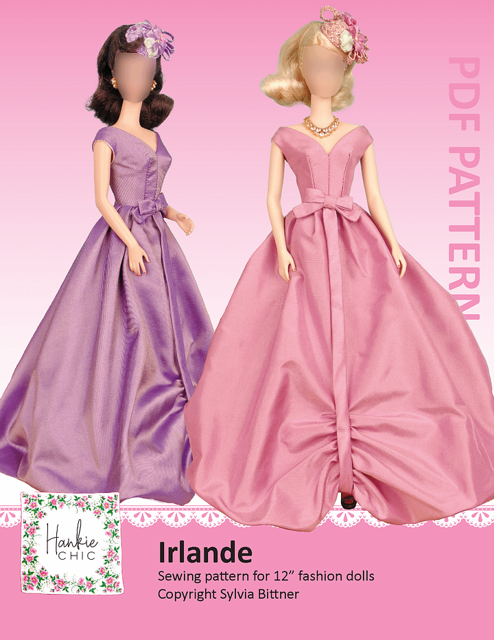 Irlande sewing pattern for 12" fashion dolls product image (1)