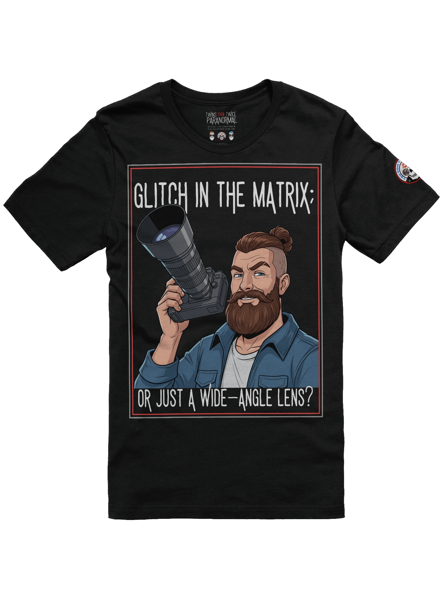 Glitch in the Matrix; or Just a Wide-Angle Lens? Premium Tee product image (1)