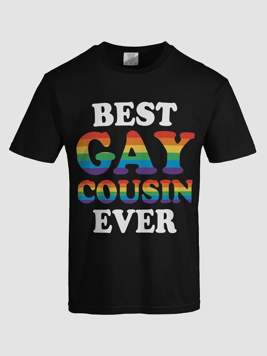 Rainbow Pride Best Gay Cousin Tee product image (24)
