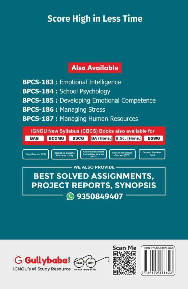 IGNOU BPCS-184 School Psychology product image (2)
