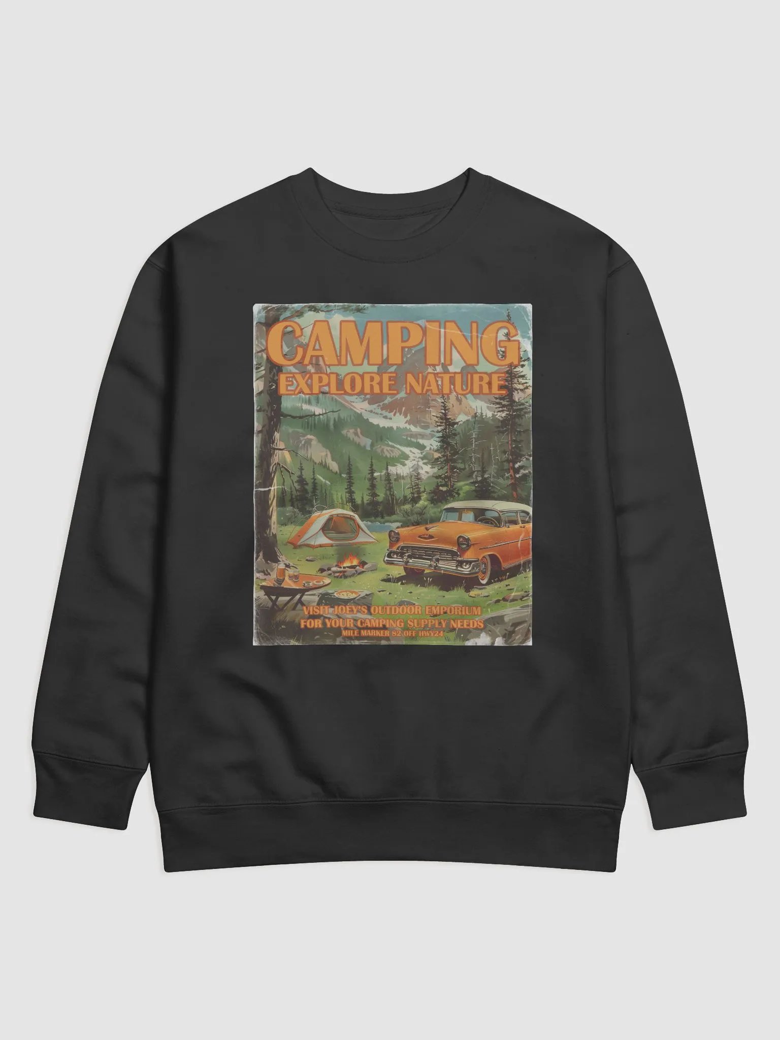 Vintage Camping Adventure Crewneck Sweatshirt product image (1)