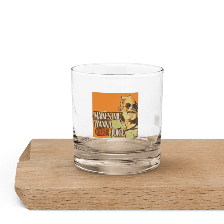 Makes Me wanna Care Rocks Glass product image (1)