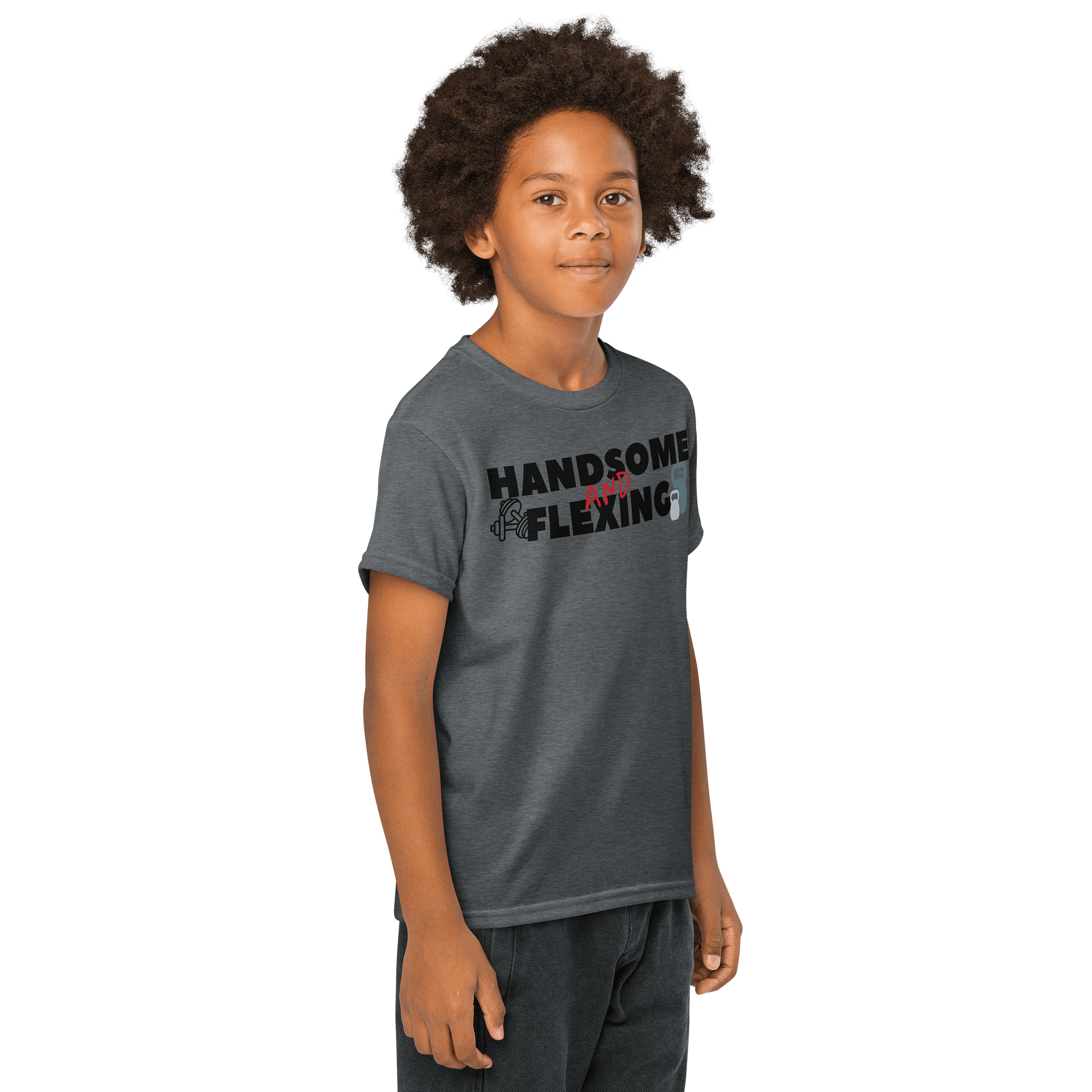 Handsome At GYM Youth Sports Tee product image (10)