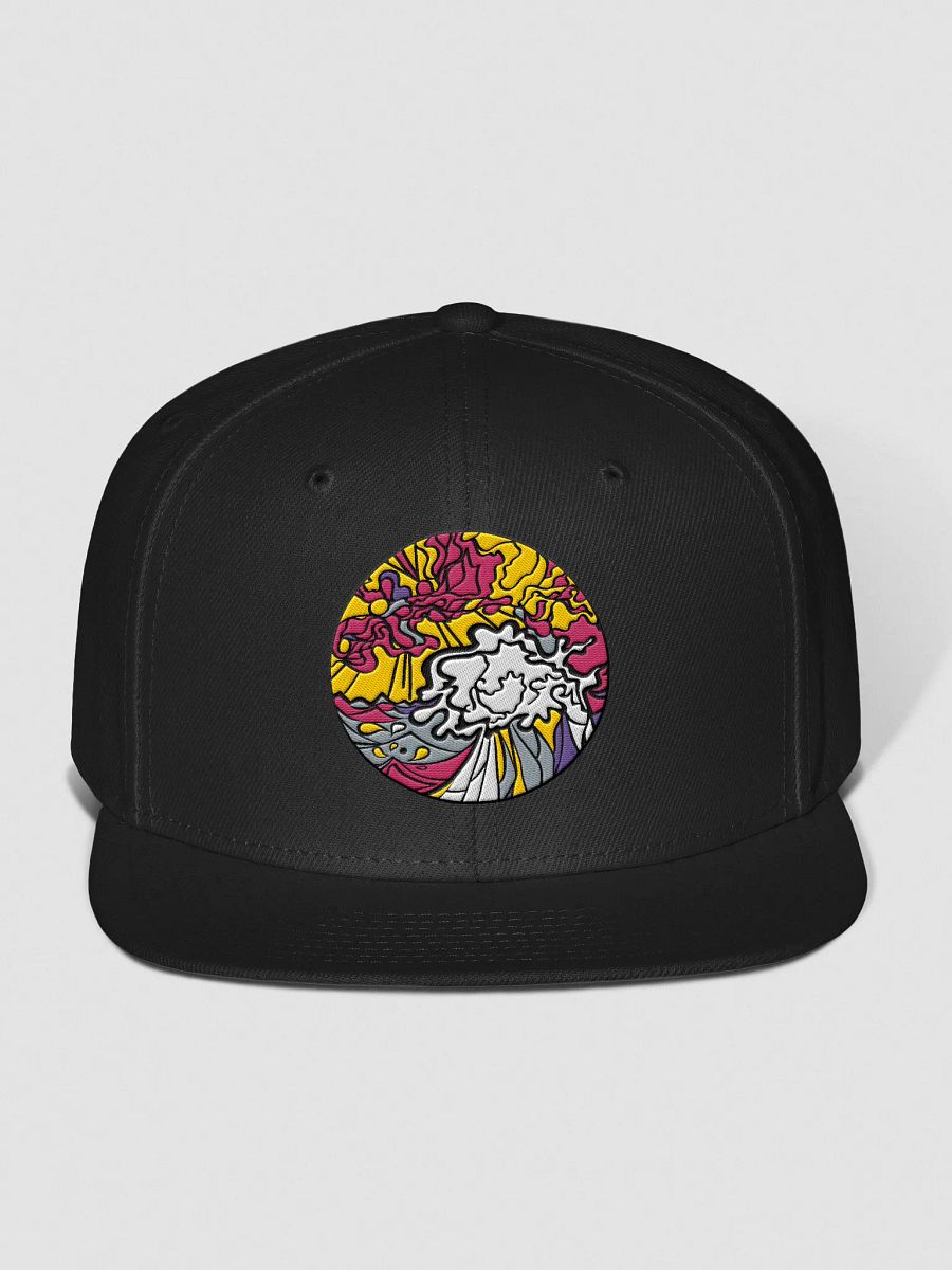 Vibrant Swirls Snapback Cap - Wave at Sunset product image (5)