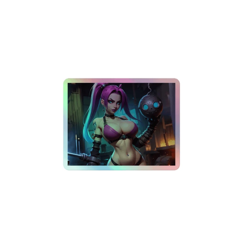 Fantasy Purple Hair Holographic Sticker Set product image (1)