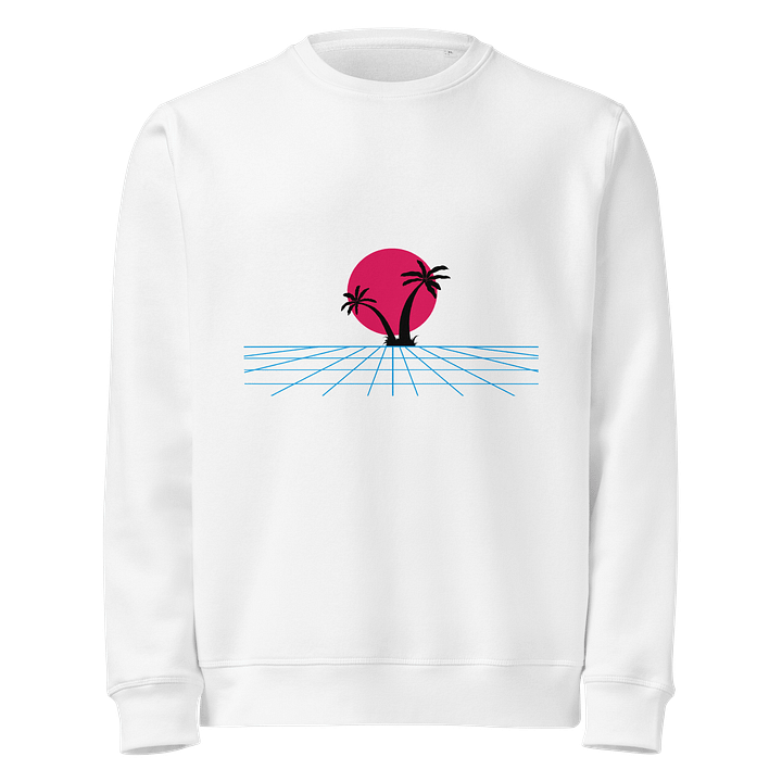Synthwave Sunset Organic Sweatshirt product image (1)