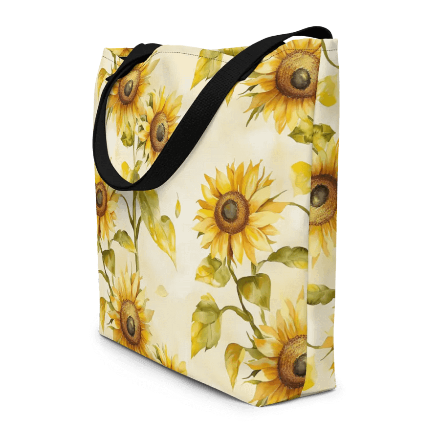 Sunflower Serenade Large Tote Bag product image (8)