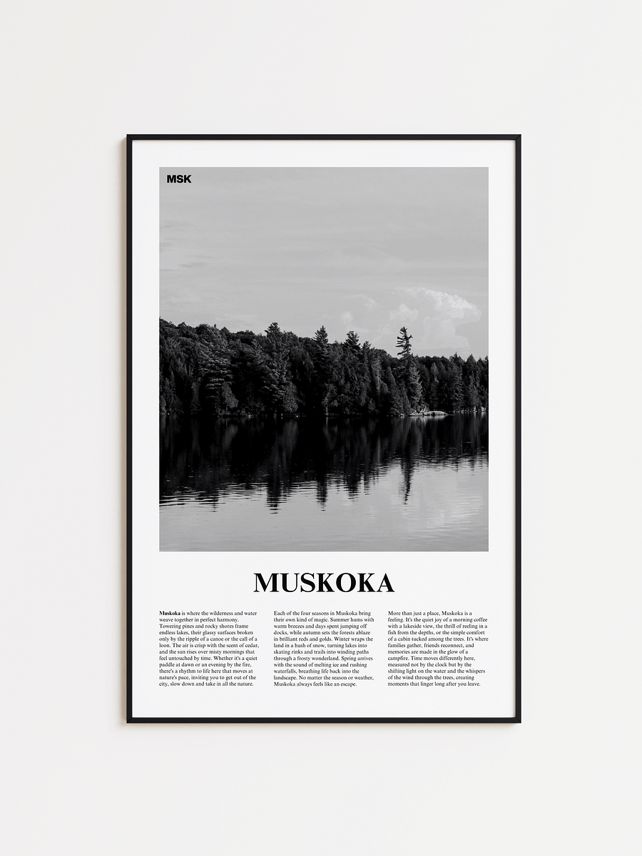 Muskoka 01 Newspaper Poster product image (1)
