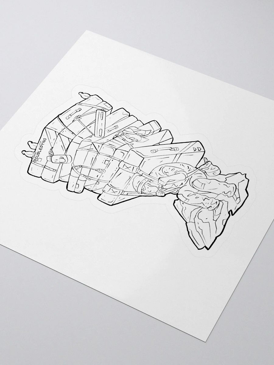 Crash pad tower sticker product image (3)