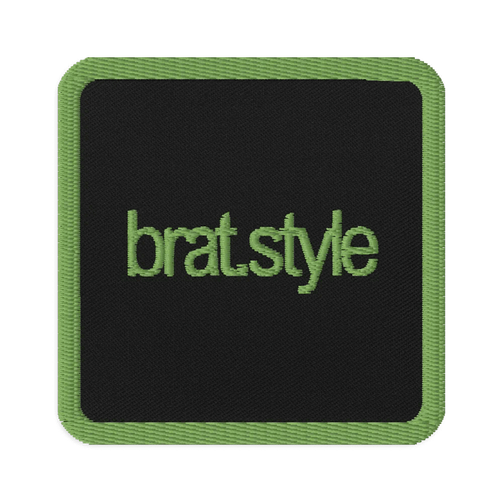 the bratstyle embroidered patch - square product image (1)