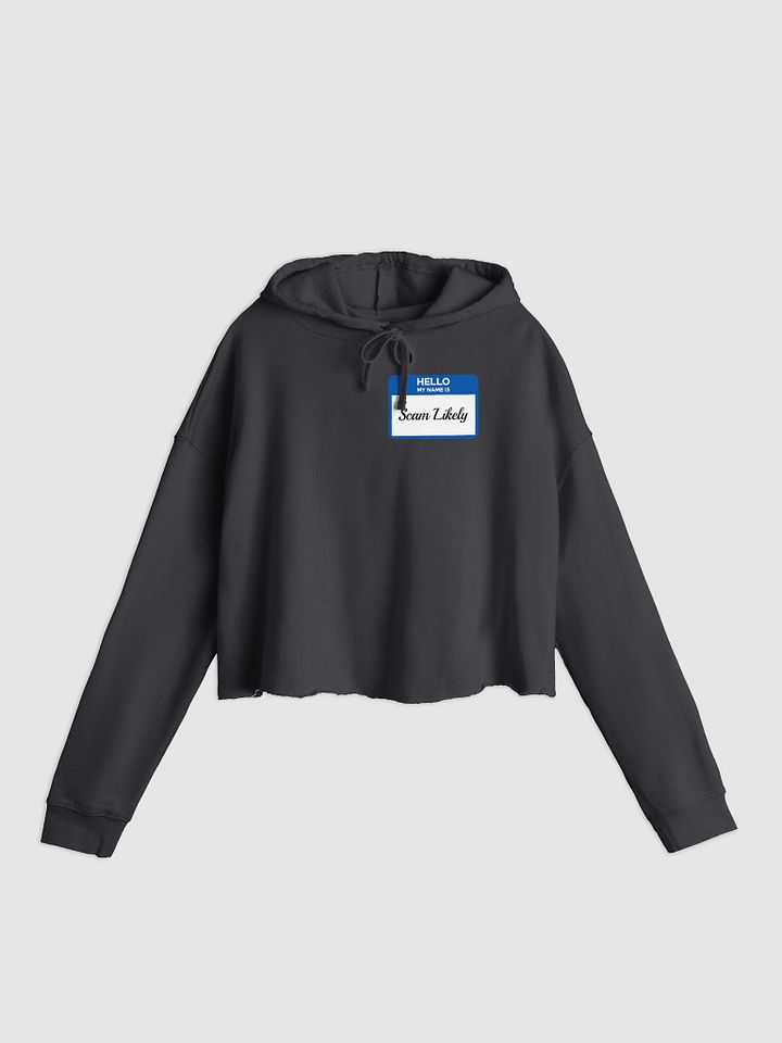 Hello My Name Is Scam Likely Crop Hoodie product image (2)