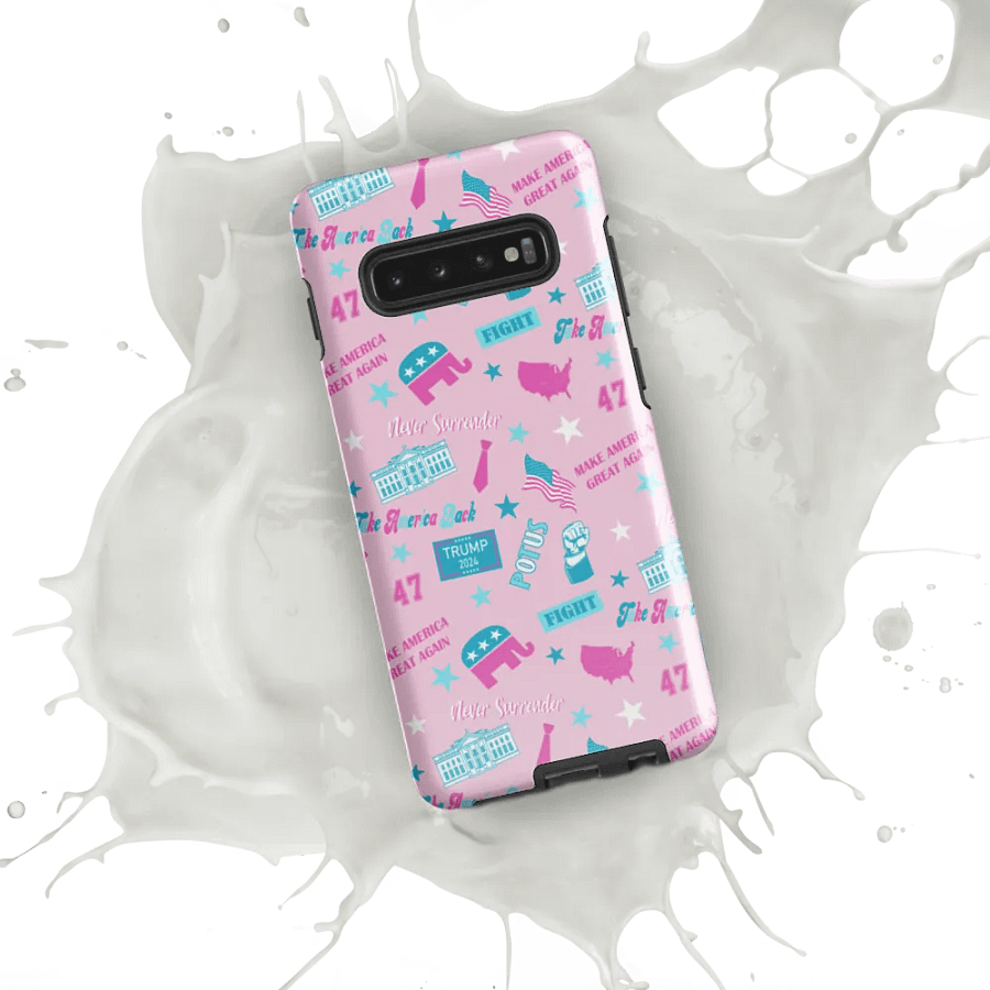 Trump 2024 Election-Themed Patriot Make America Great Again Pink Pattern Phone Case for Samsung product image (54)