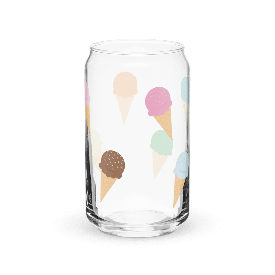 Plenty of ice cream cones on Can Shaped Glass product image (5)