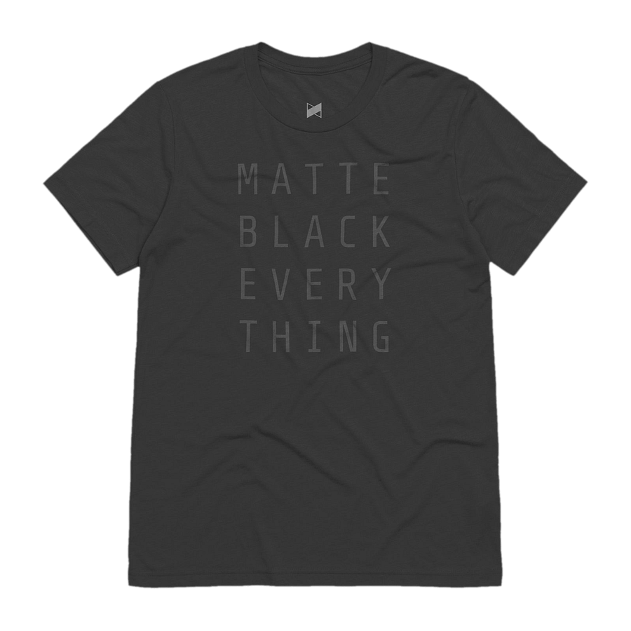 Matte Black Everything T-Shirt product image (2)
