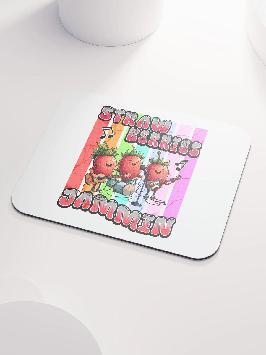 Strawberries Jammin Band Mouse Pad product image (3)