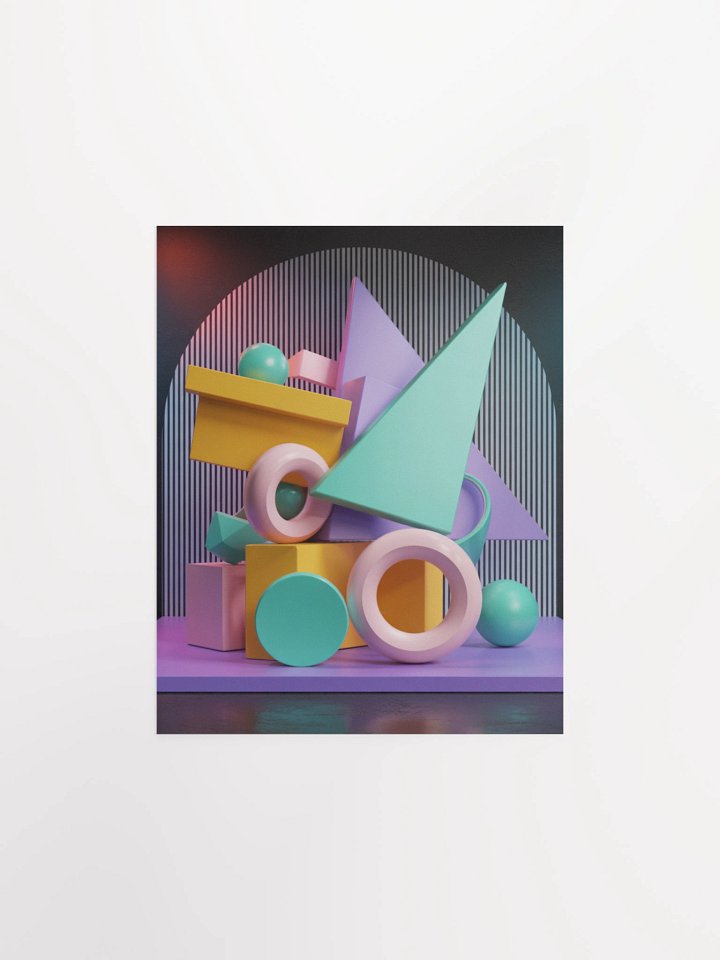 Memphis 3D Abstract Print - 2 product image (6)