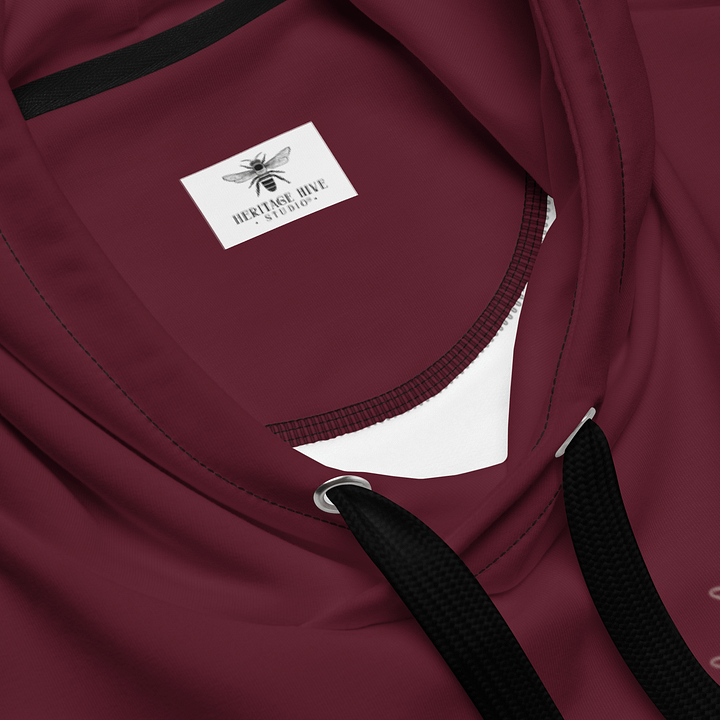 Berry Red Winter Reindeer Hoodie | Cozy Unisex Christmas product image (2)