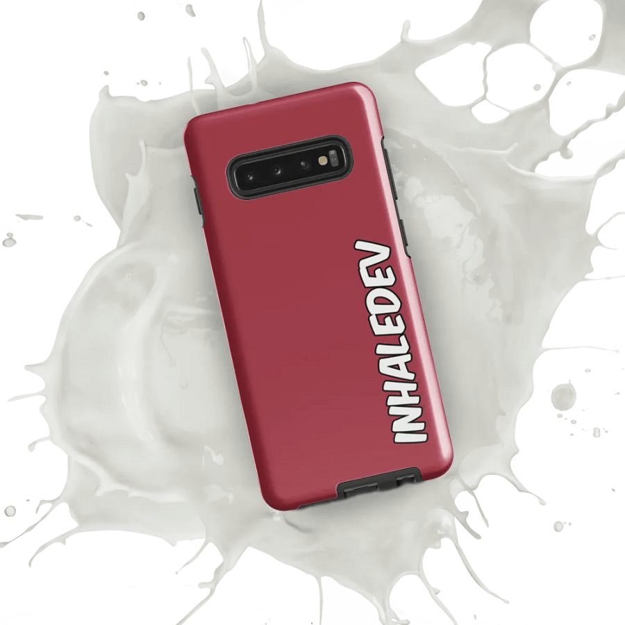 Red InhaleDev Samsung Tough Case product image (9)