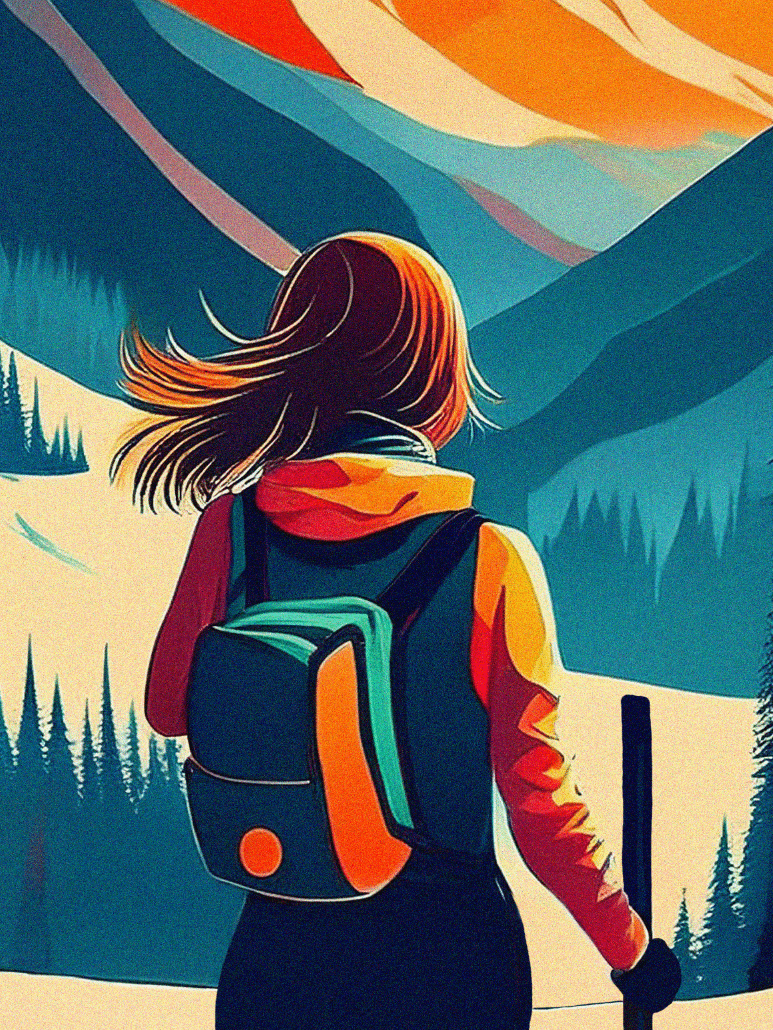 Hiking Adventure Colorful Hoodie product image (2)