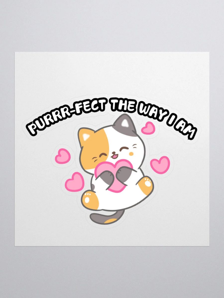 Purrr-fect Love Kiss Cut Stickers product image (2)