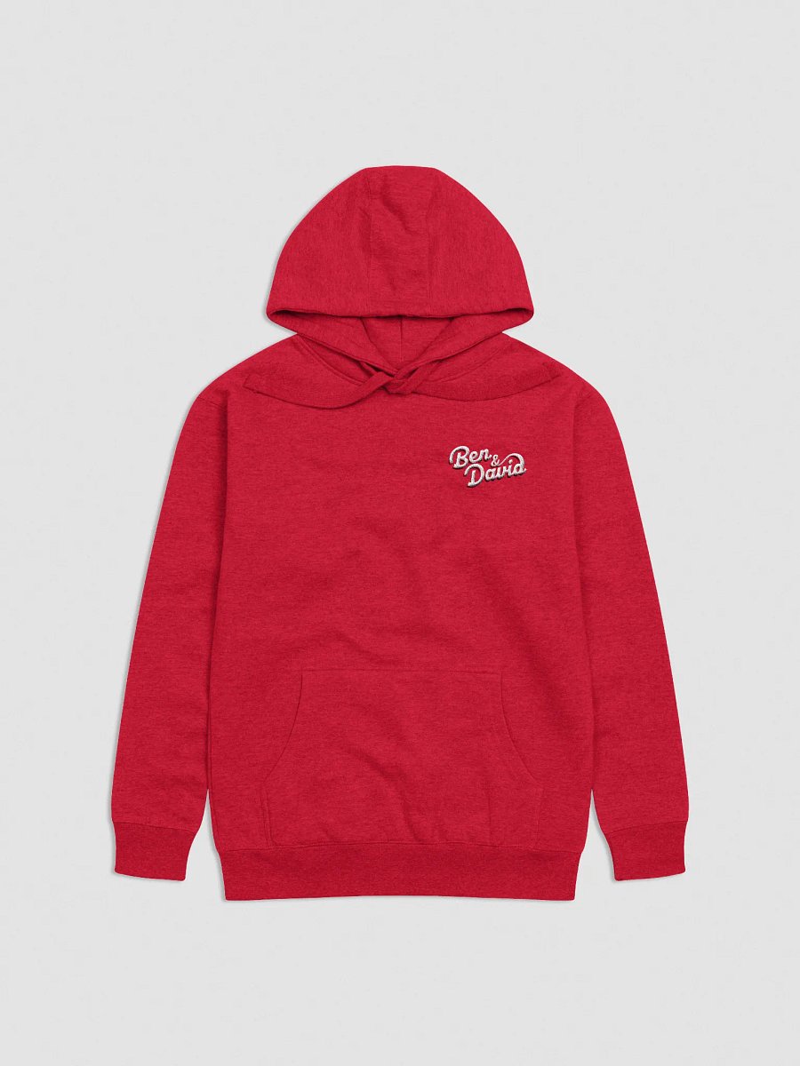 Cruise With Ben and David Logo Embroidered Unisex Hoodie - Red product image (1)