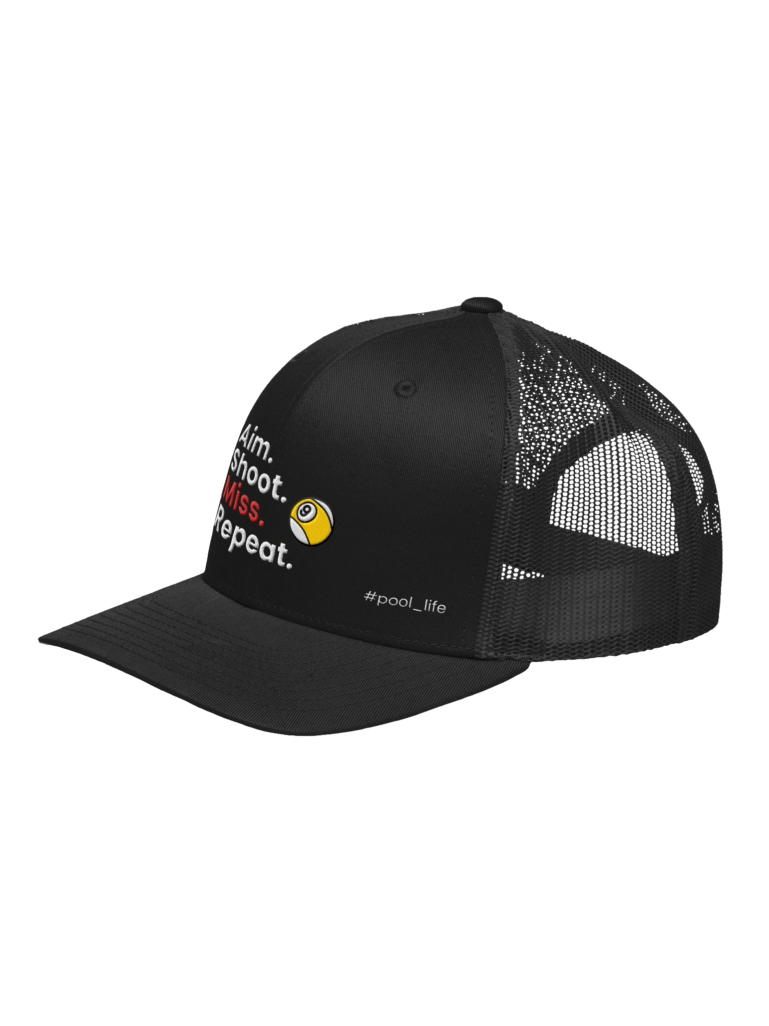 9-Ball Pool Life Cap (Trucker - Black) product image (2)