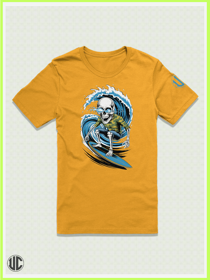 Wave Hunter – Skull Surfer Graphic T-Shirt product image (1)