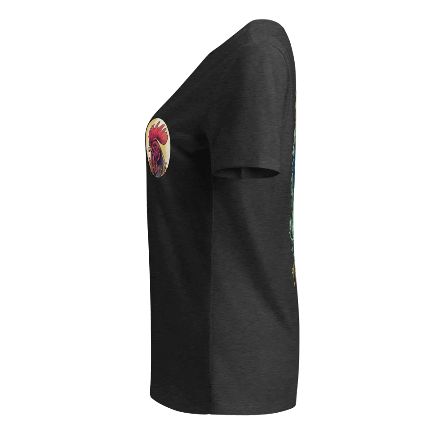 Back Print V-Neck women's cock aficionado T-shirt product image (41)