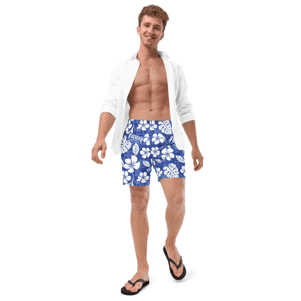 Fuckery Offroad Mens Hawaiian Shorts - Blue product image (11)