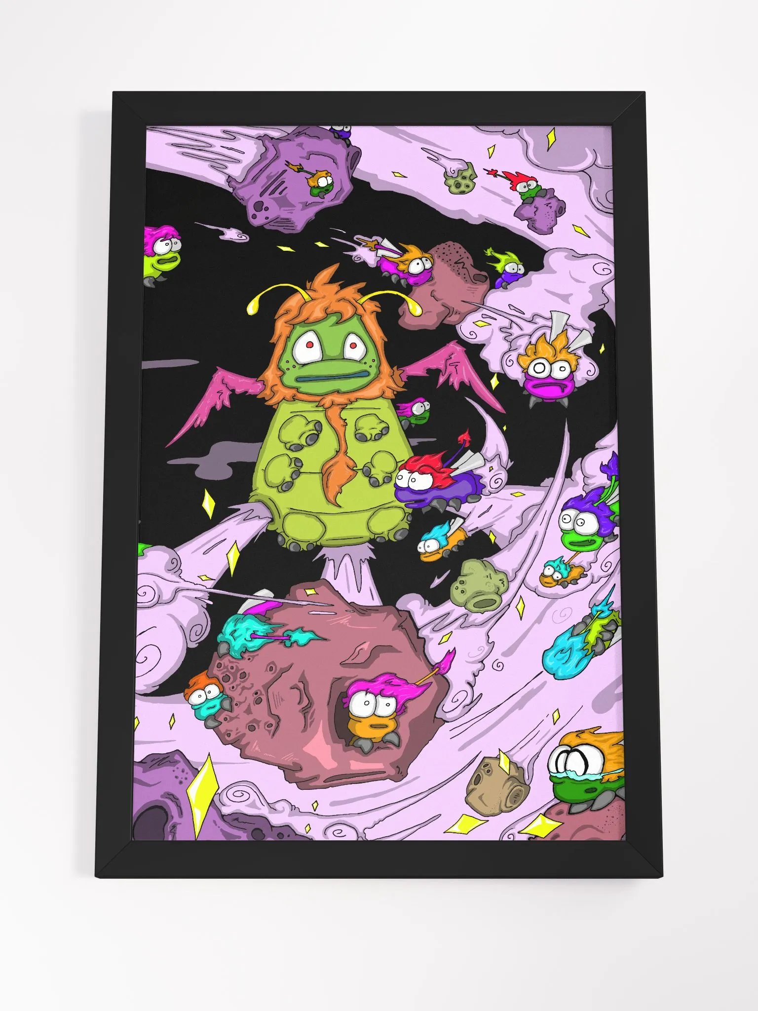 Hive of the Distractroid Queen Framed Poster product image (12)