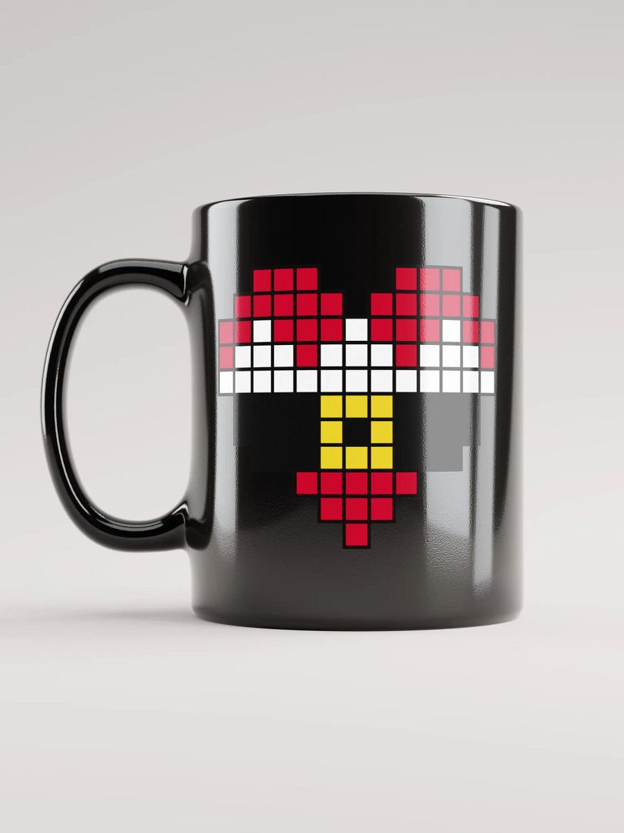 Santa Heart Black Glossy Mug product image (1)