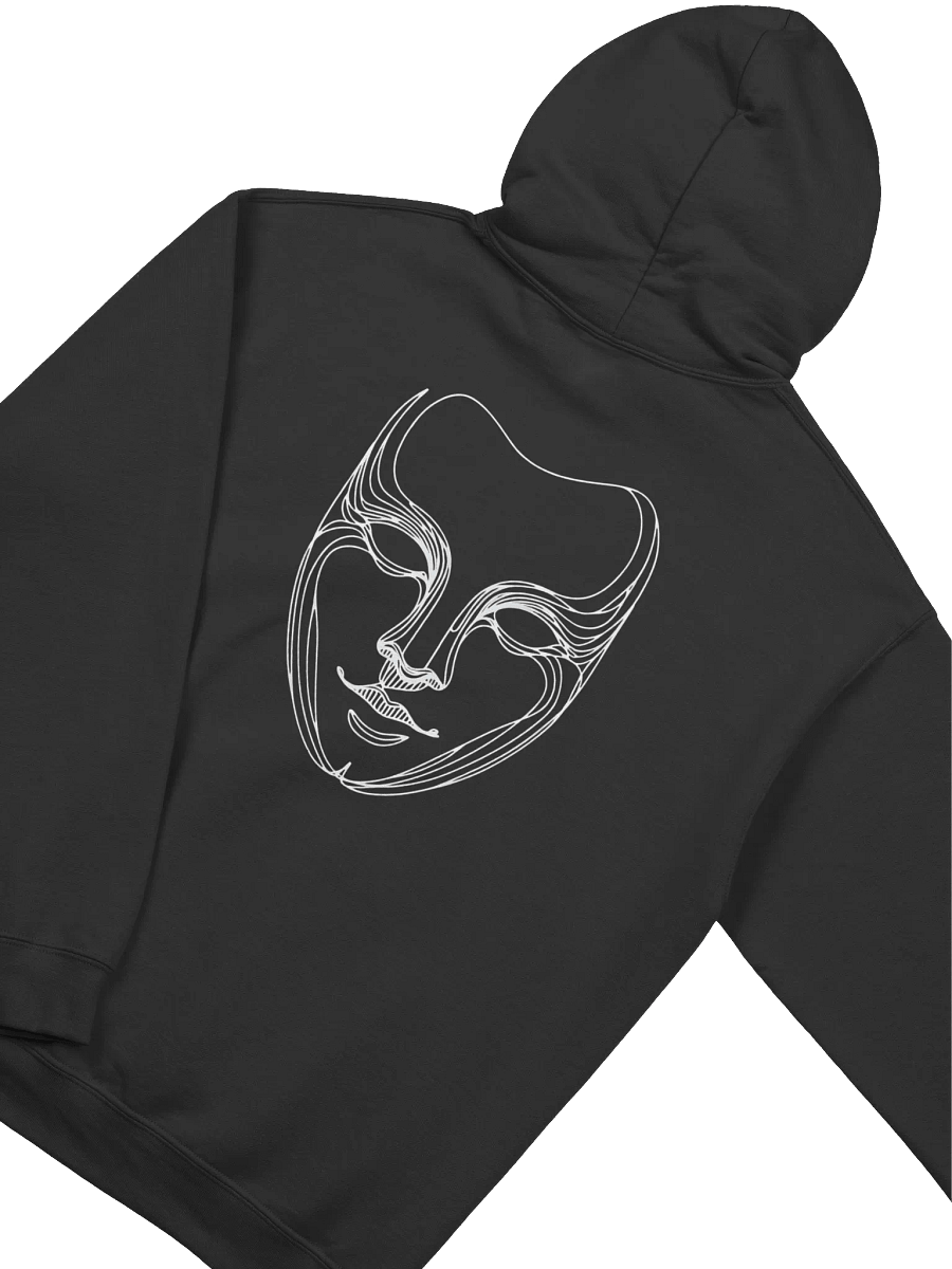 Minimalist Theater Mask Line Art Hoodie product image (26)