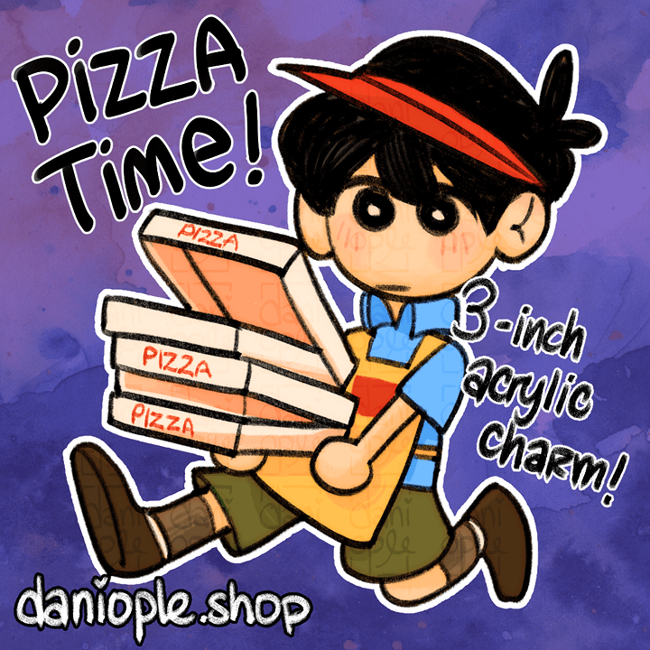 [PRE-ORDER] OMORI - Pizza Time Acrylic Charm product image (1)