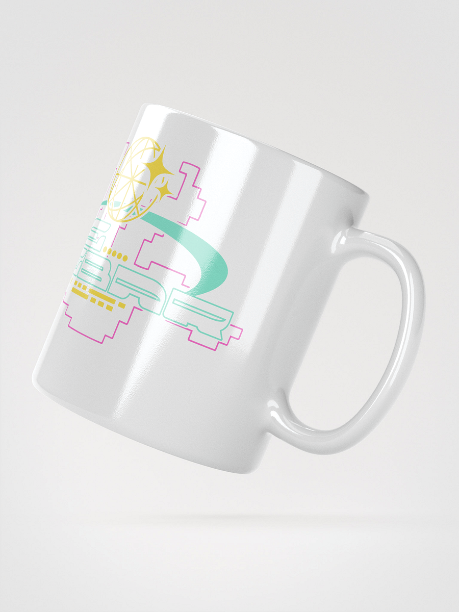 Cyberpunk inspired The SpaceBar sign mug white product image (2)