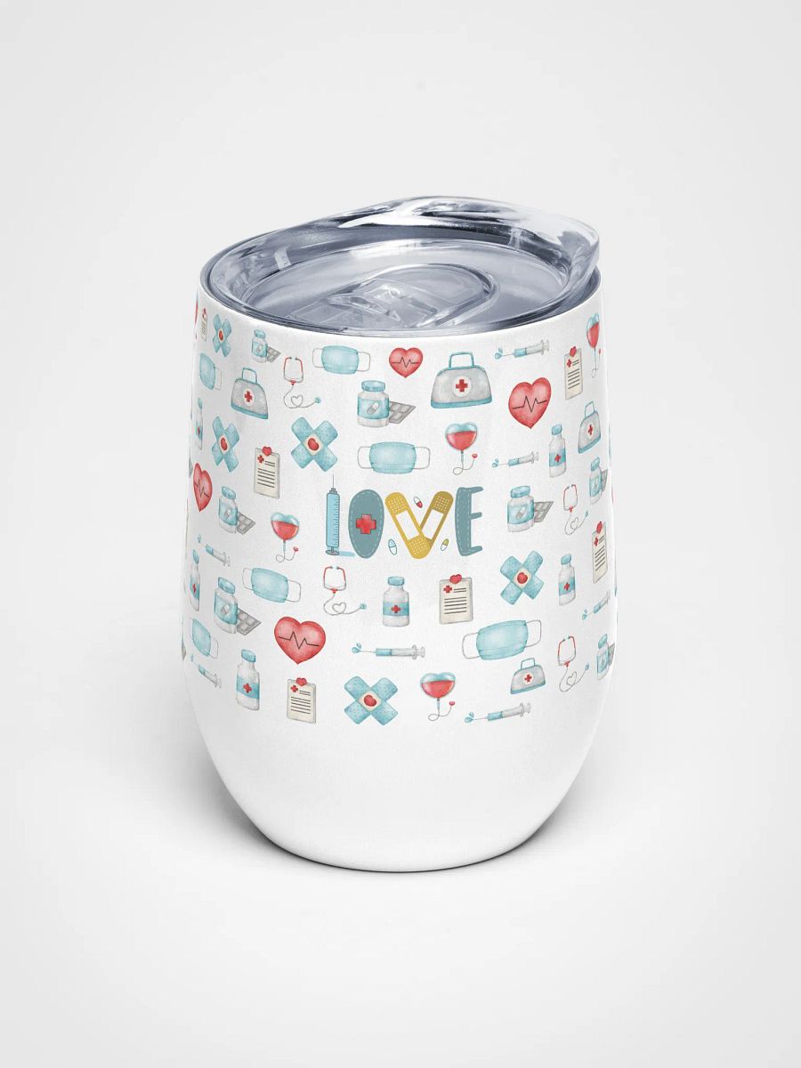 Love Medicine Nurse Medley Wine Tumbler product image (1)