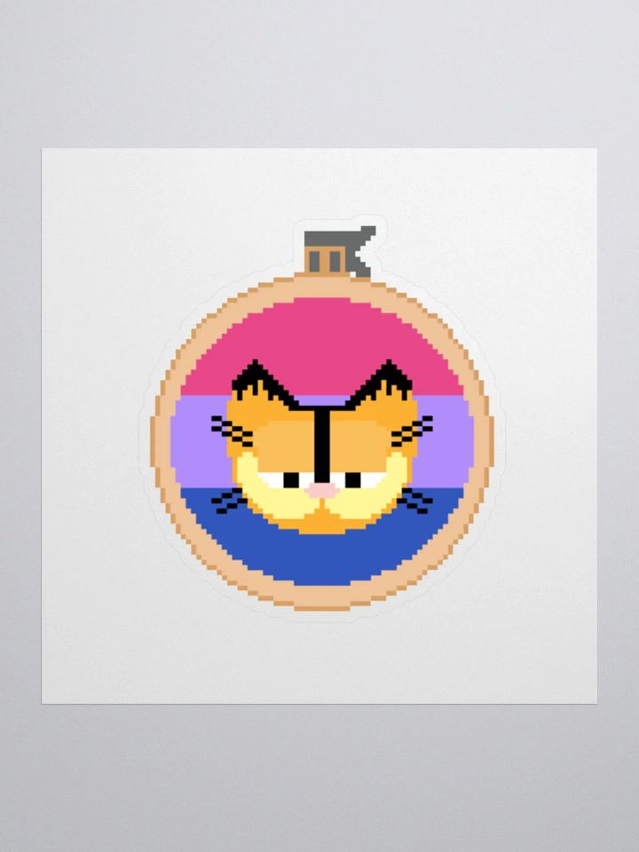 Garfield cross stitch sticker (bisexual) product image (1)