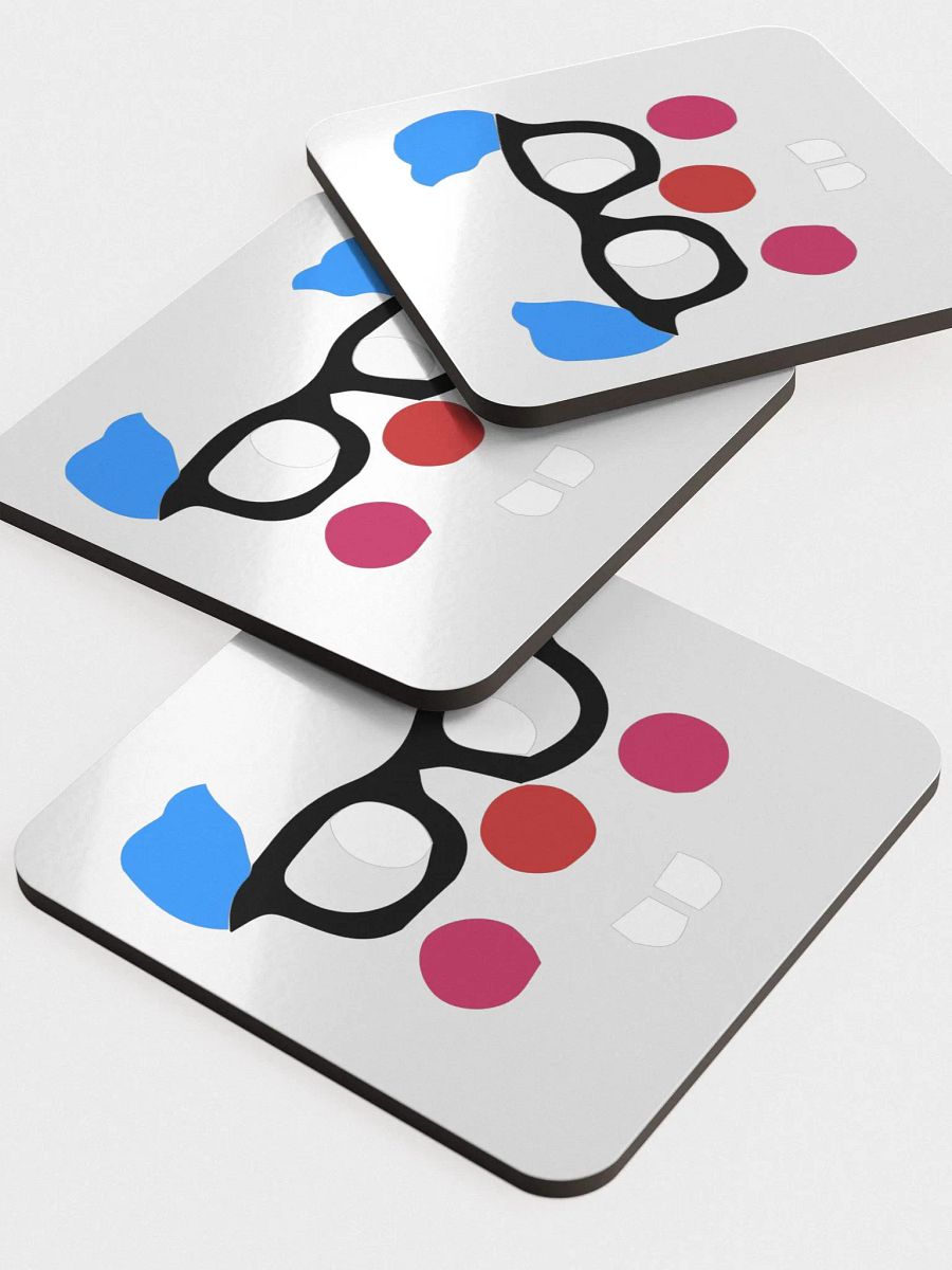 Nerd Clown Glossed Cork Coasters product image (5)